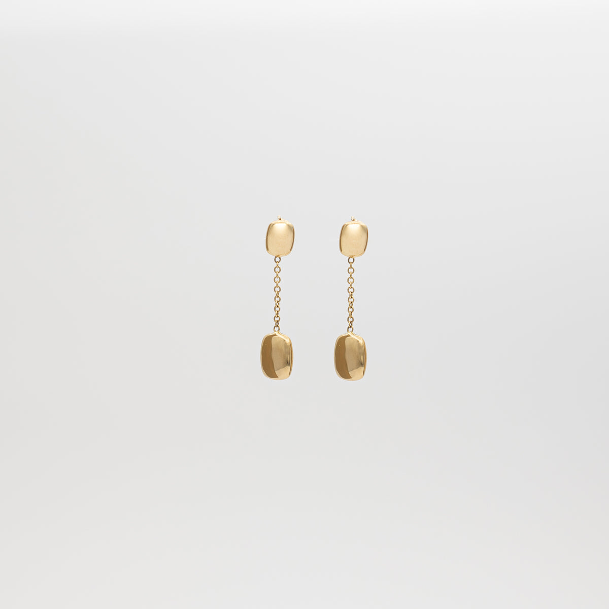 18K Gold Hanging Buttons