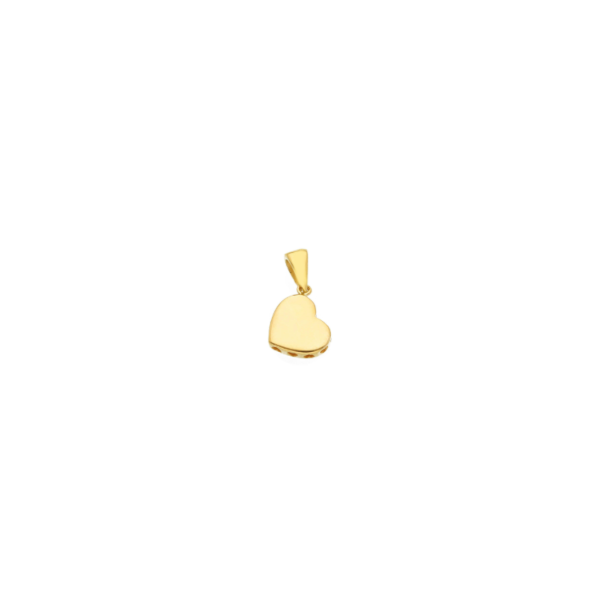 18K Gold Hanging Heart