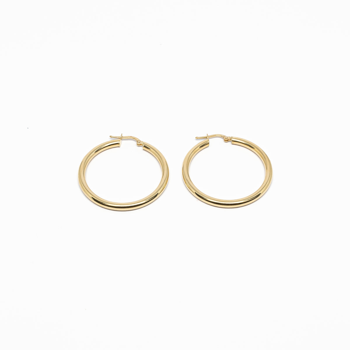 18K Yellow Gold Hoops