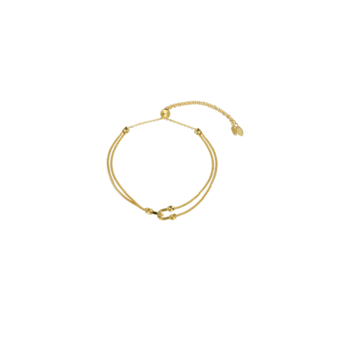 18K Gold Lucky Horseshoe Bracelet