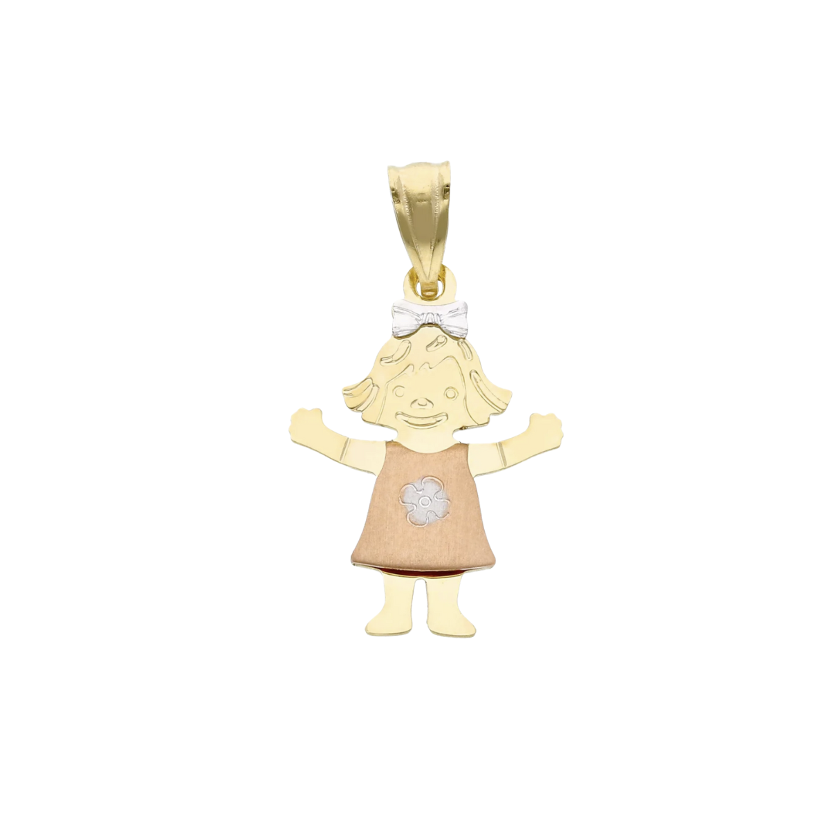18K Gold Girl Pendant