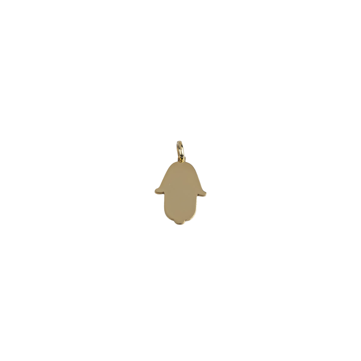 18K Gold Mother of Pearl Hamsa Hand