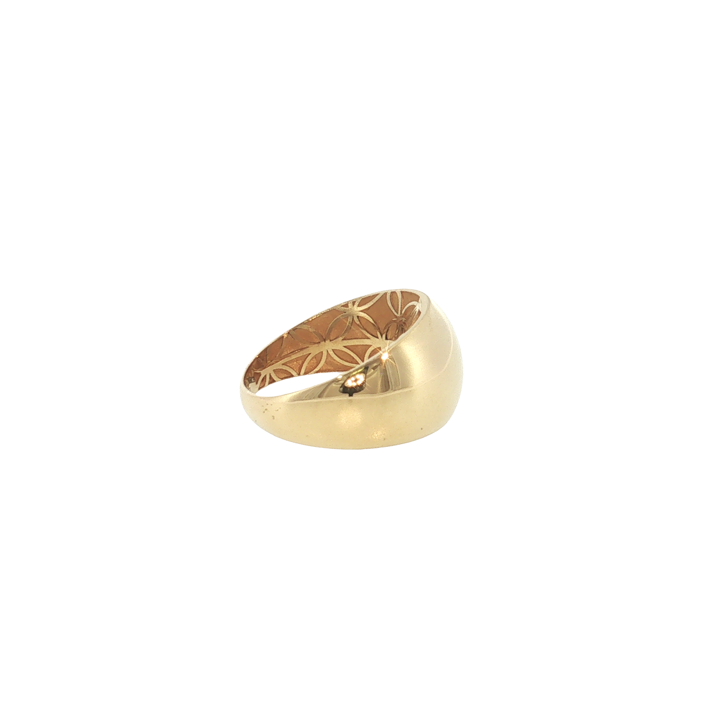 18K Yellow Gold Puff Ring