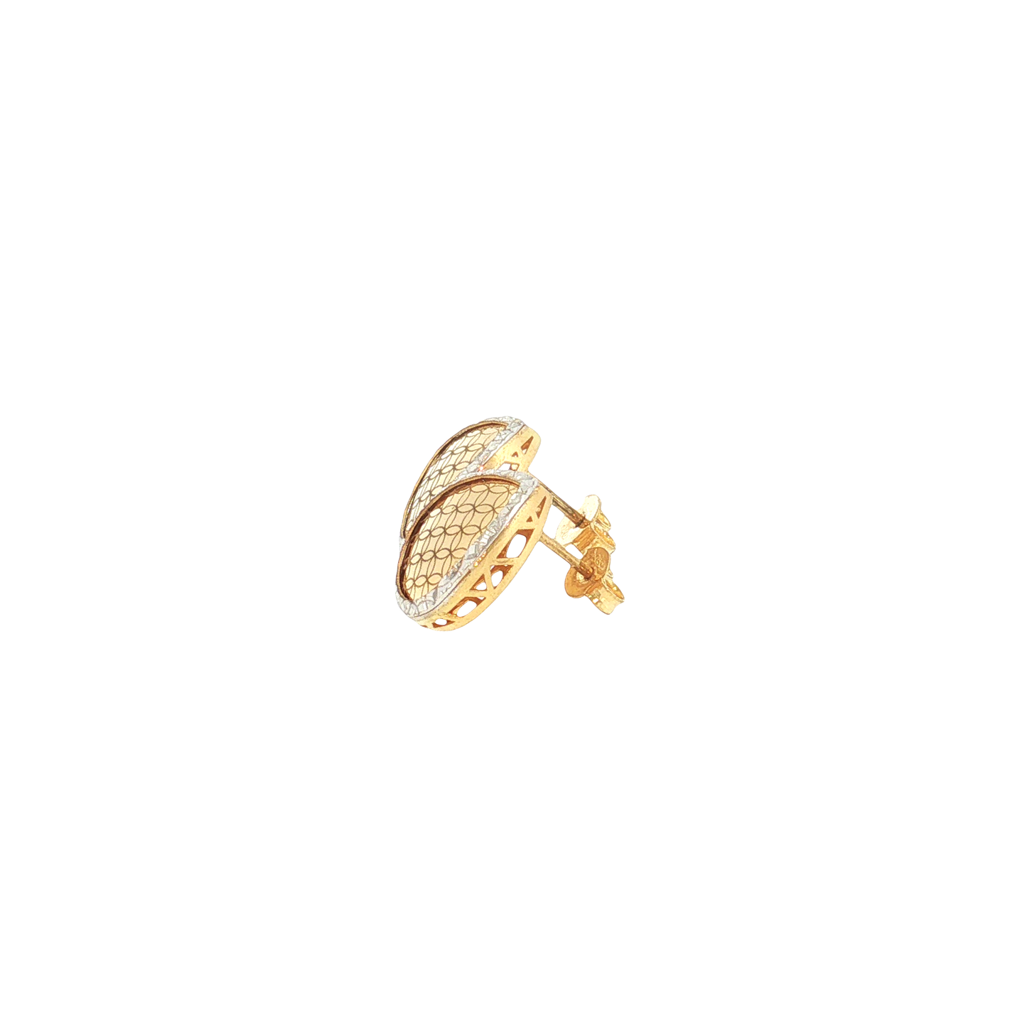 18K Gold Two-Tone Drop