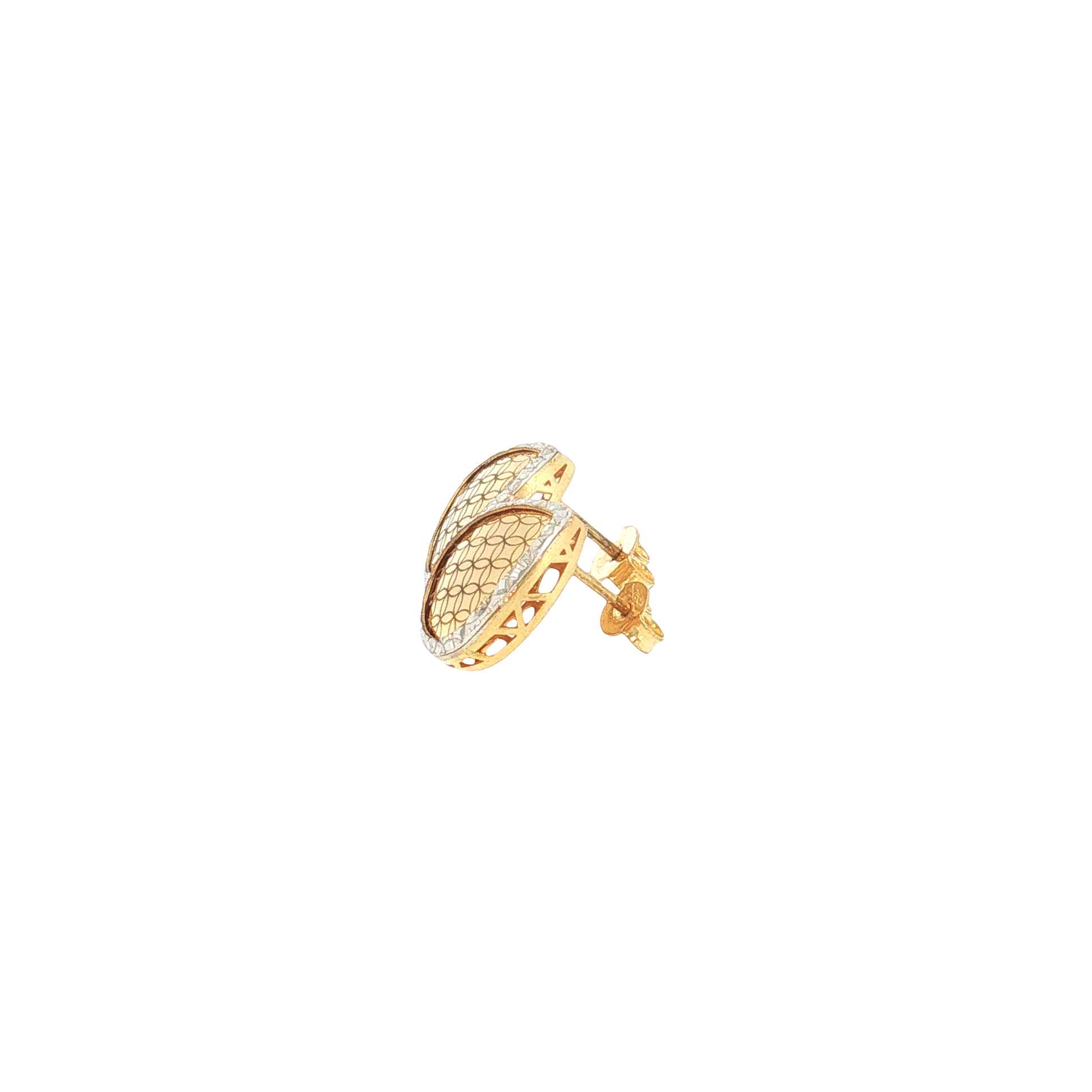 18K Gold Two-Tone Drop