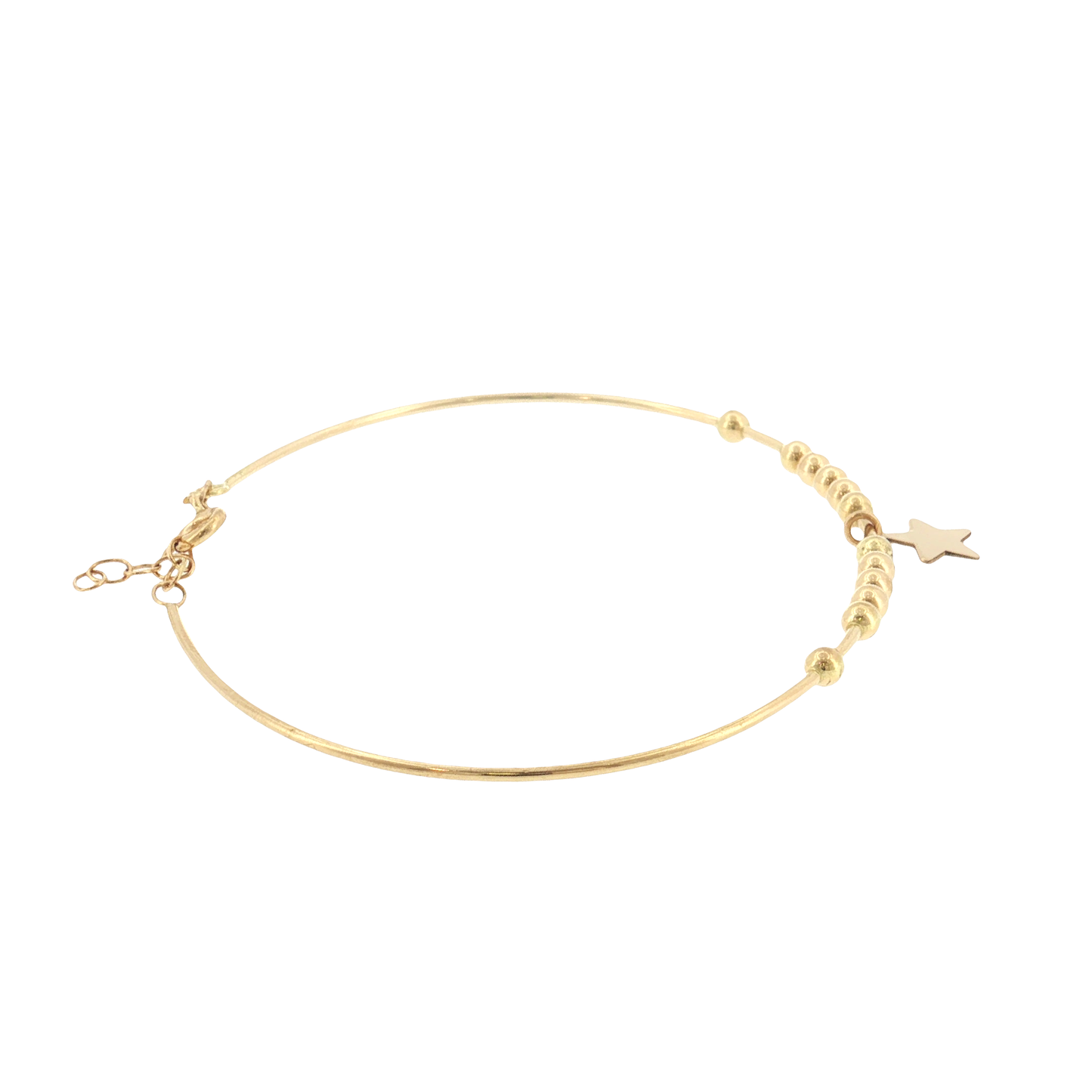 18K Gold Star Bangle