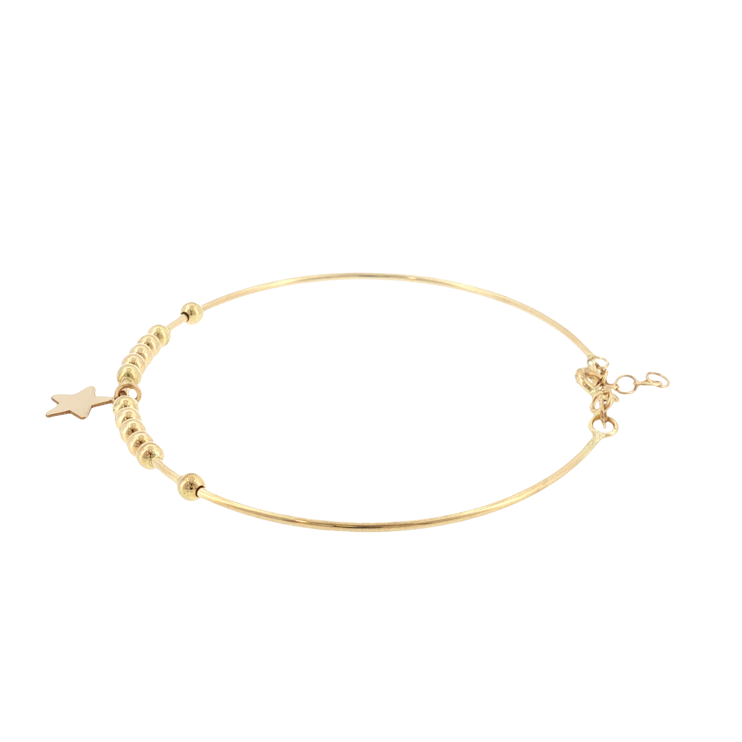 18K Gold Star Bangle