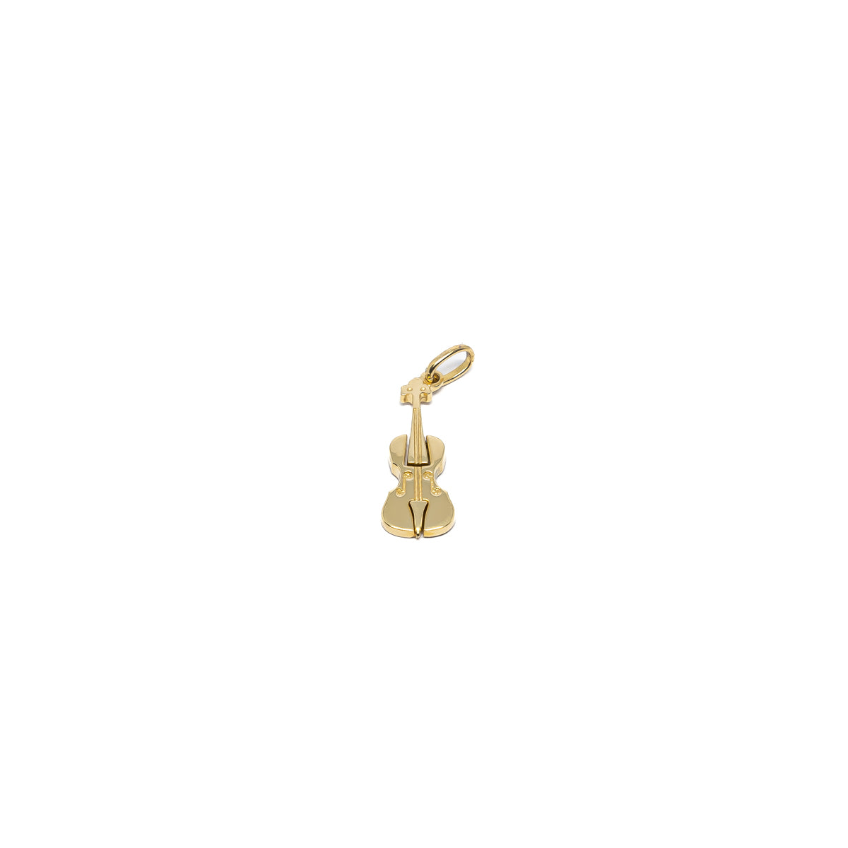 18K Gold Cello Pendant