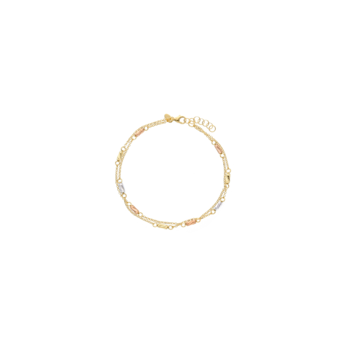 18K Gold Tubes Bracelet