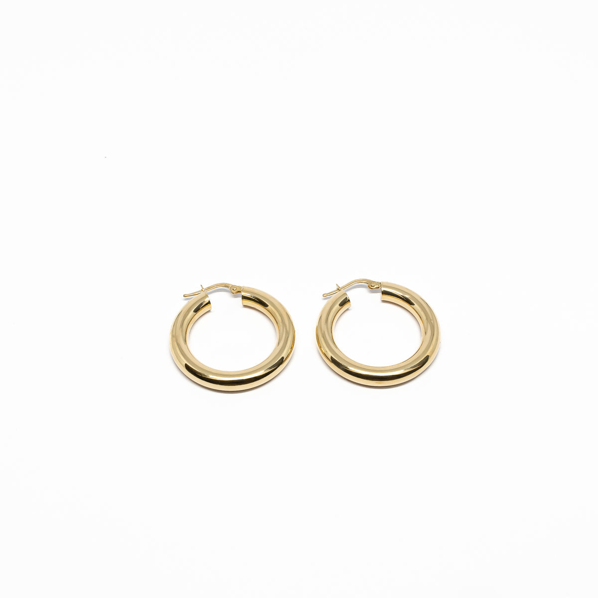 18K Yellow Gold Hoops