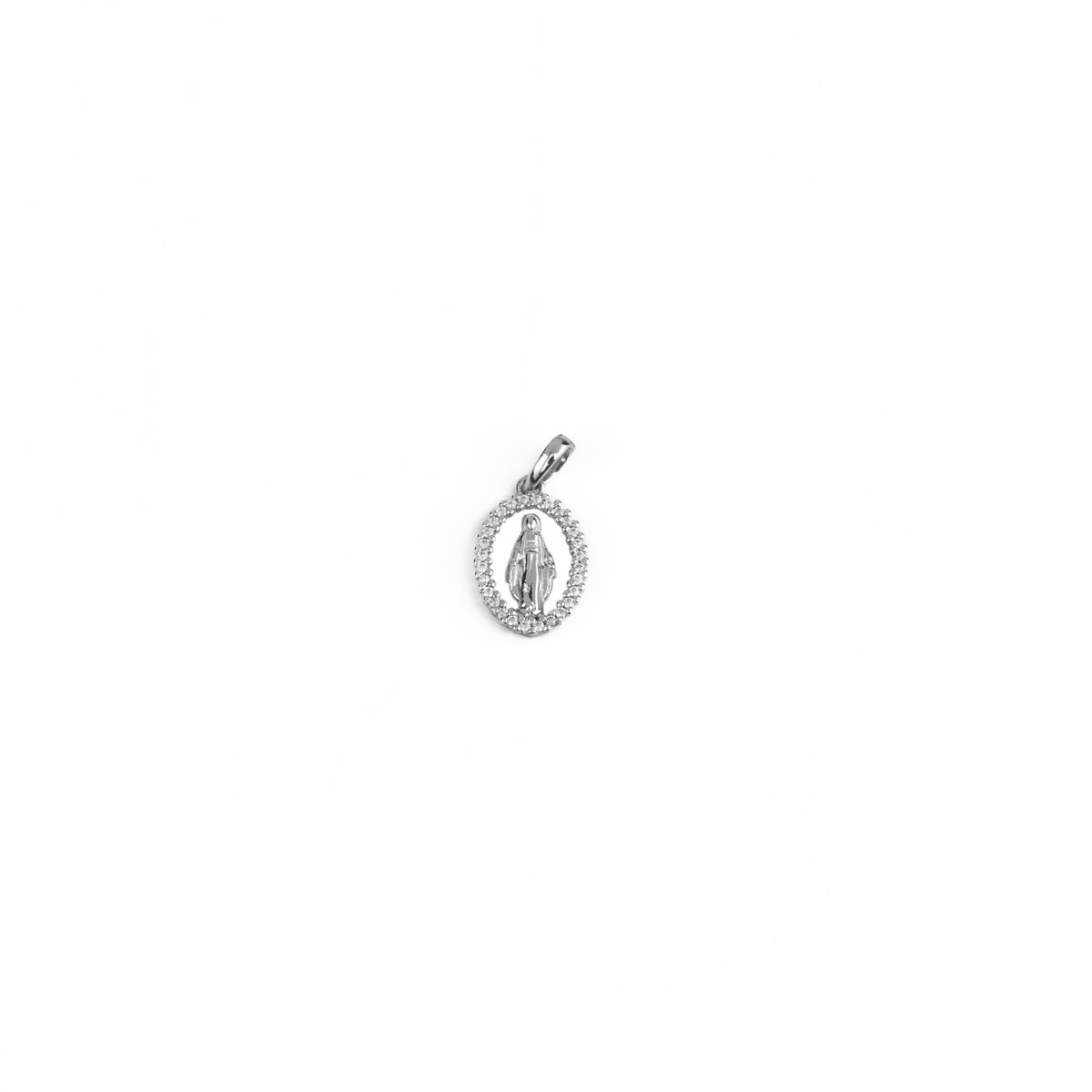 18K Gold Miraculous Pendant with Zirconia