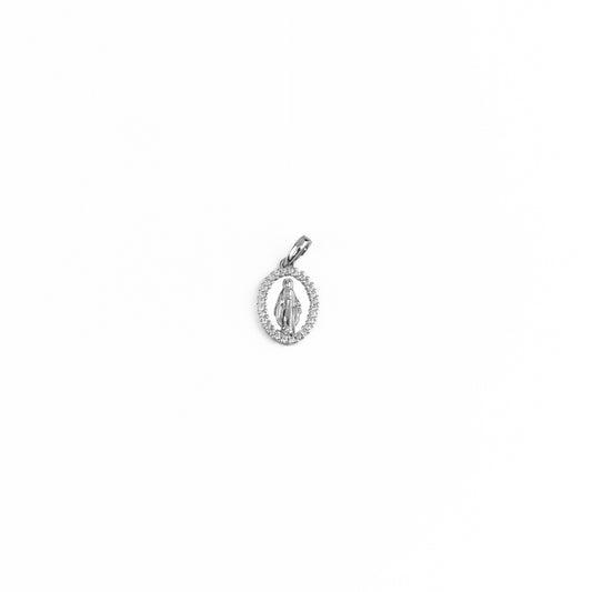 18K Gold Miraculous Pendant with Zirconia