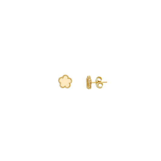 18K Gold Mirrow Flower