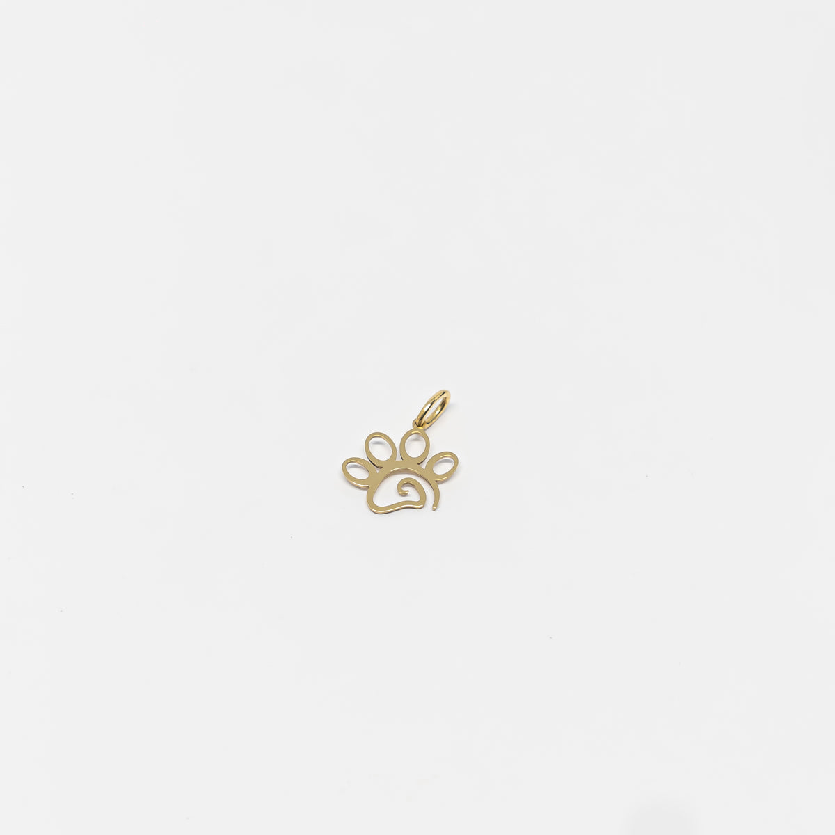 18K Gold Paw Pendant