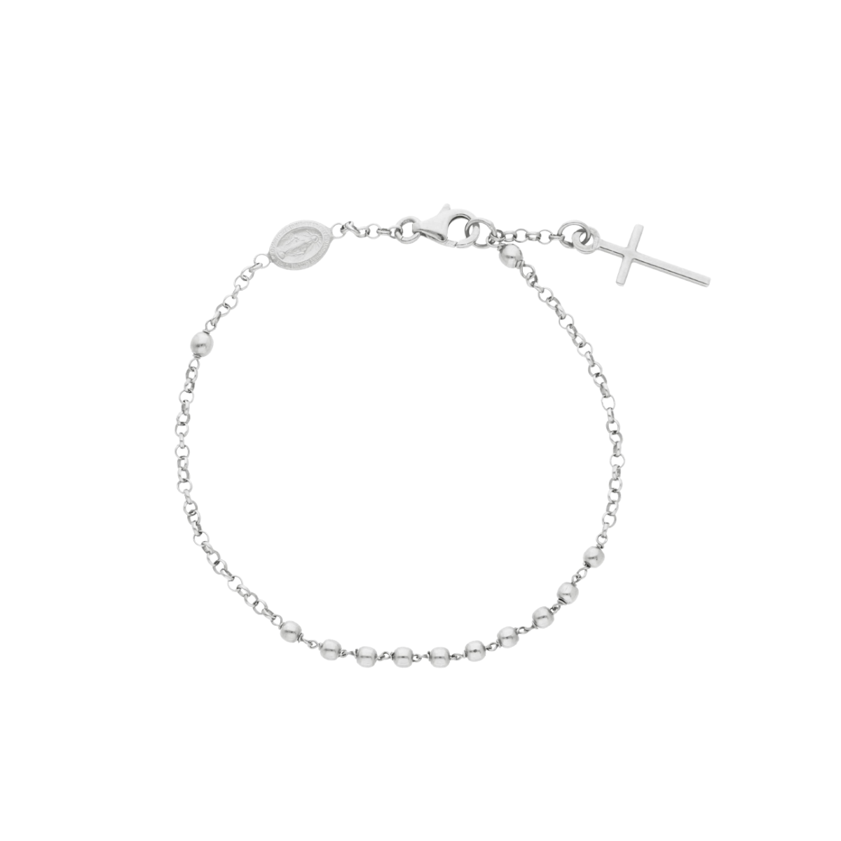 18K Gold Rosary Bracelet