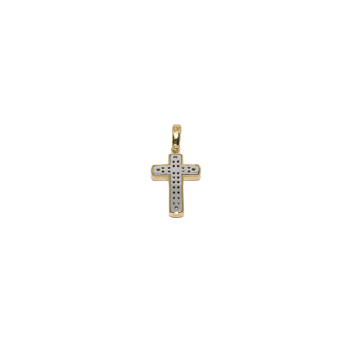 18K Gold Screw Head Cross