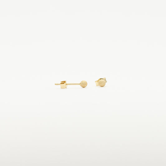 18K Gold Star Dust Ball Studs