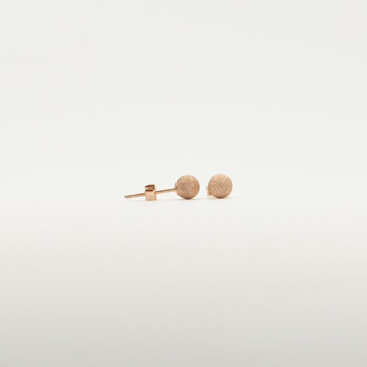 18K Gold Star Dust Ball Studs