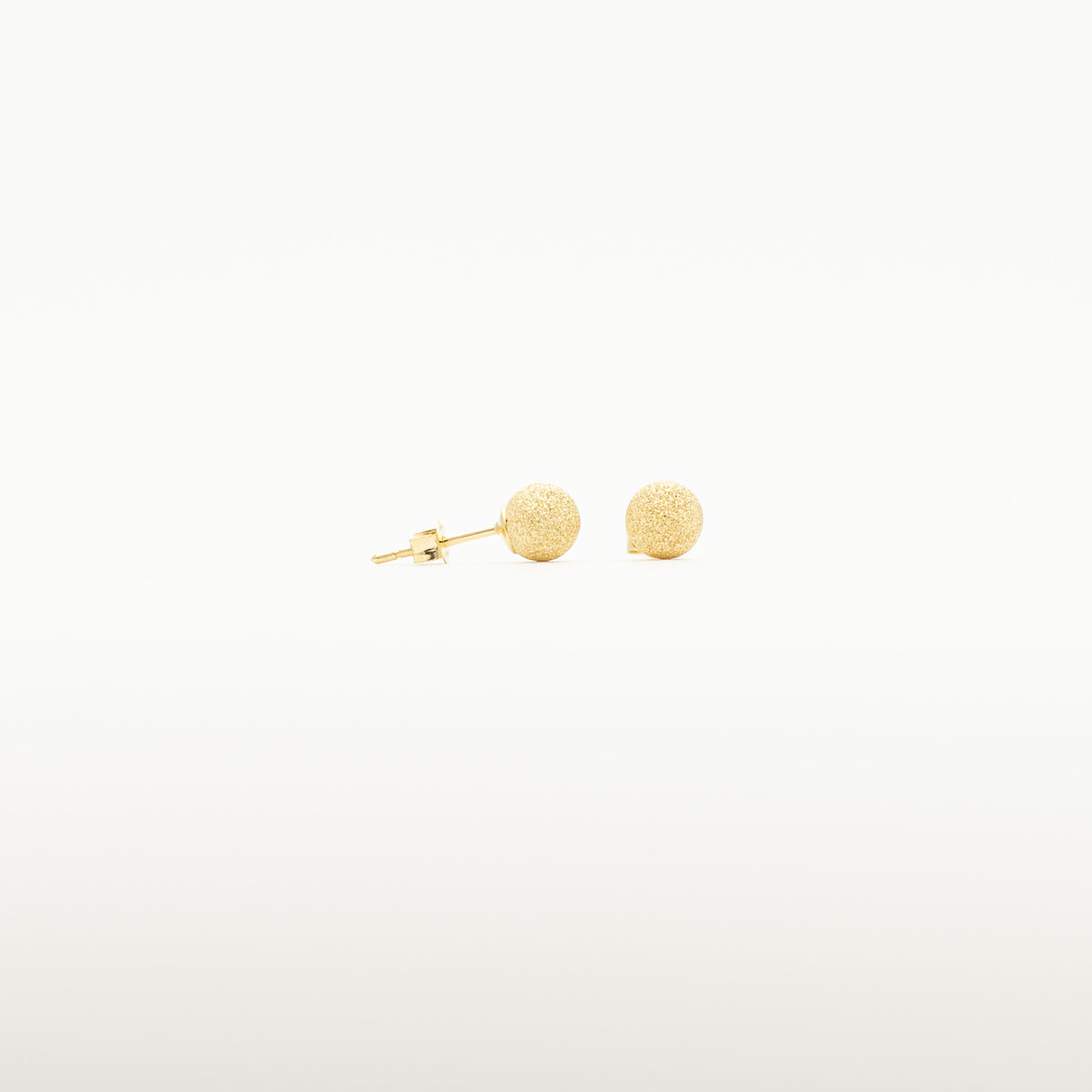 18K Gold Star Dust Ball Studs