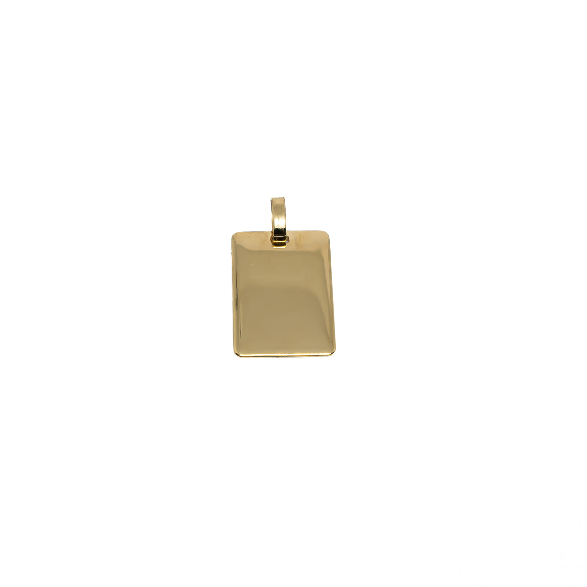 18K Gold Tag Pendant