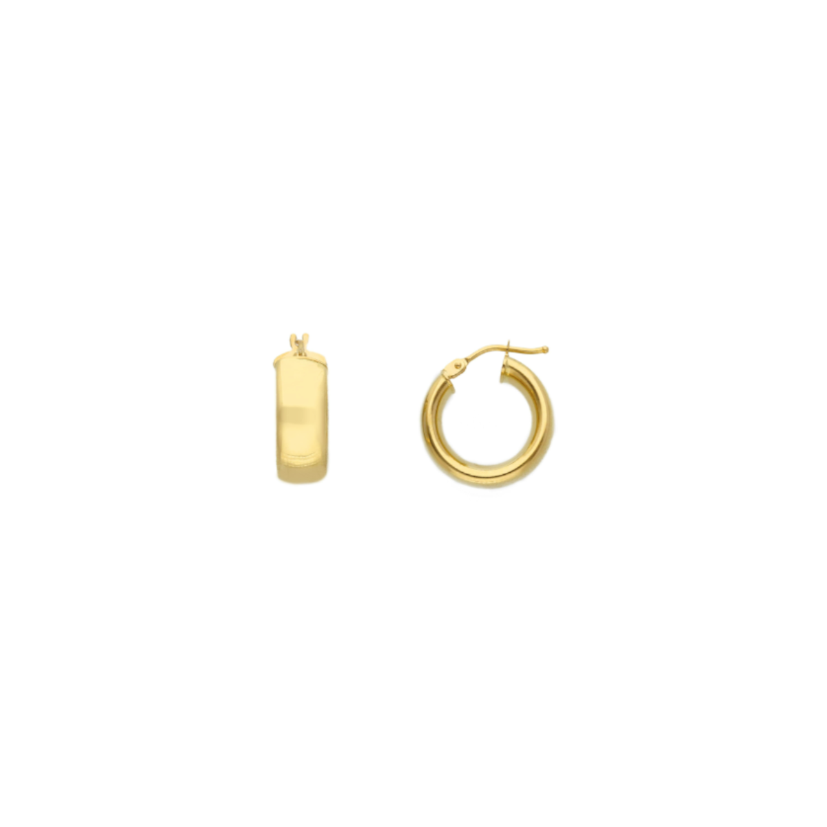 18K Gold Hoops