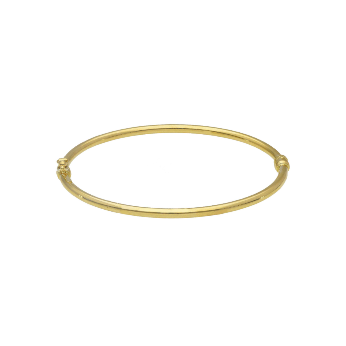 18K Round Bangle Bracelet