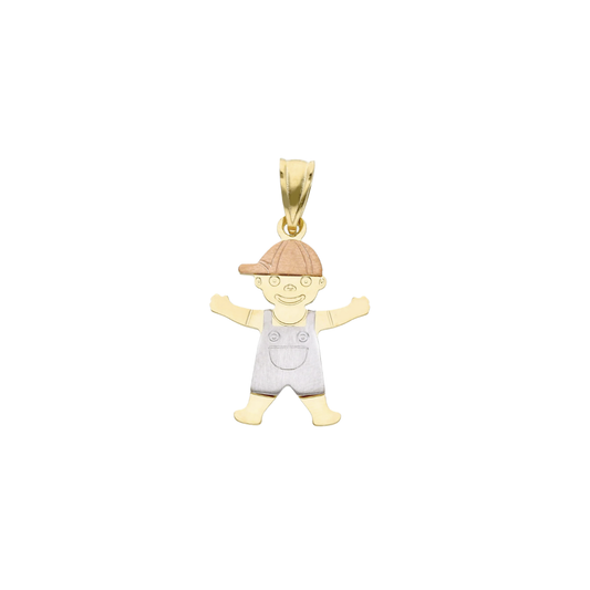 18K Gold Boy Pendant