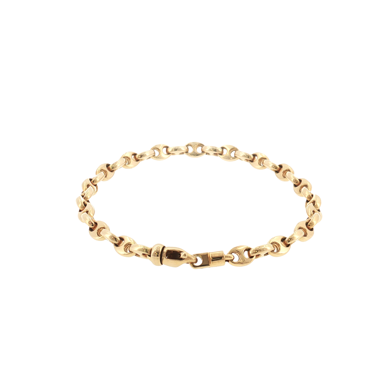 18K Gold Double Mariner Bracelet