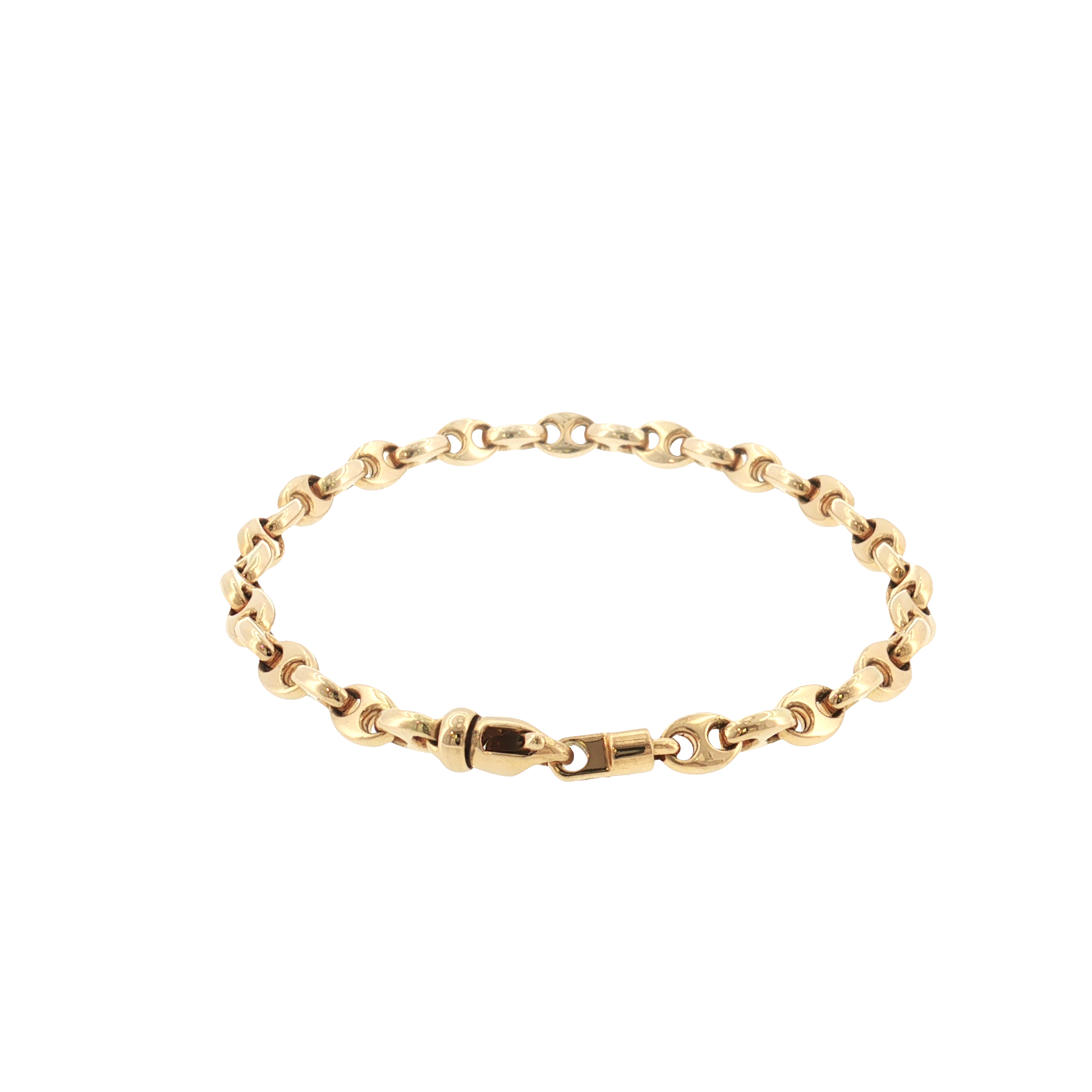 18K Gold Double Mariner Bracelet