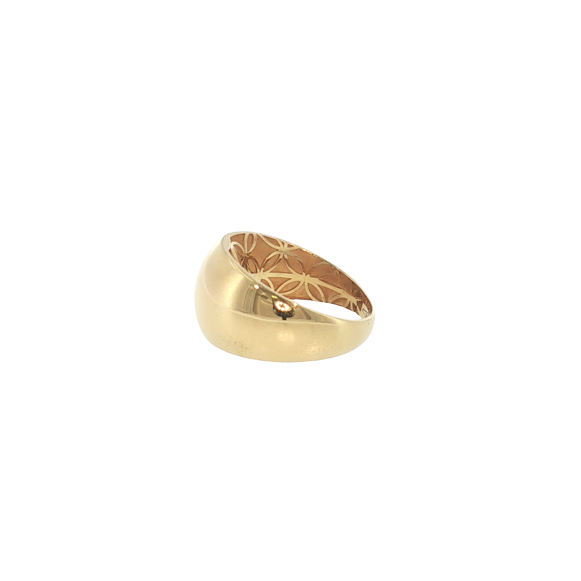 18K Yellow Gold Puff Ring