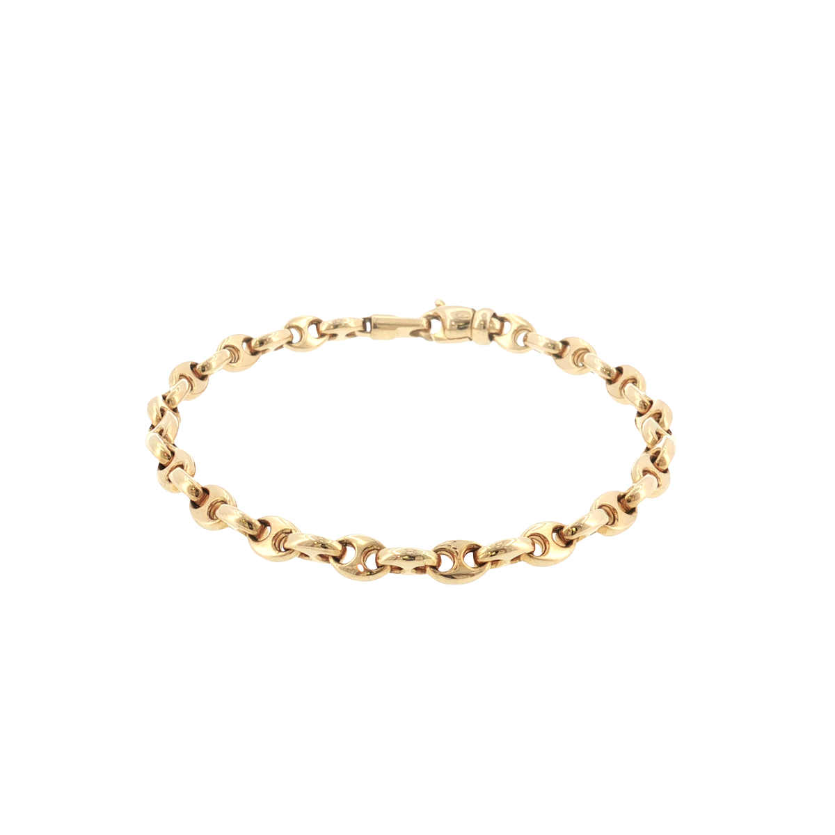 18K Gold Double Mariner Bracelet