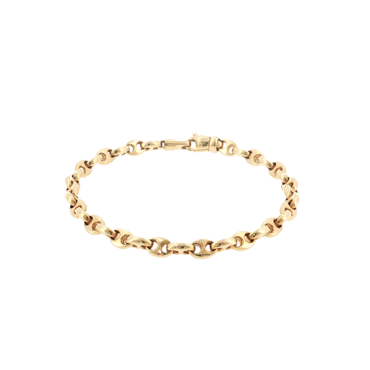 18K Gold Double Mariner Bracelet