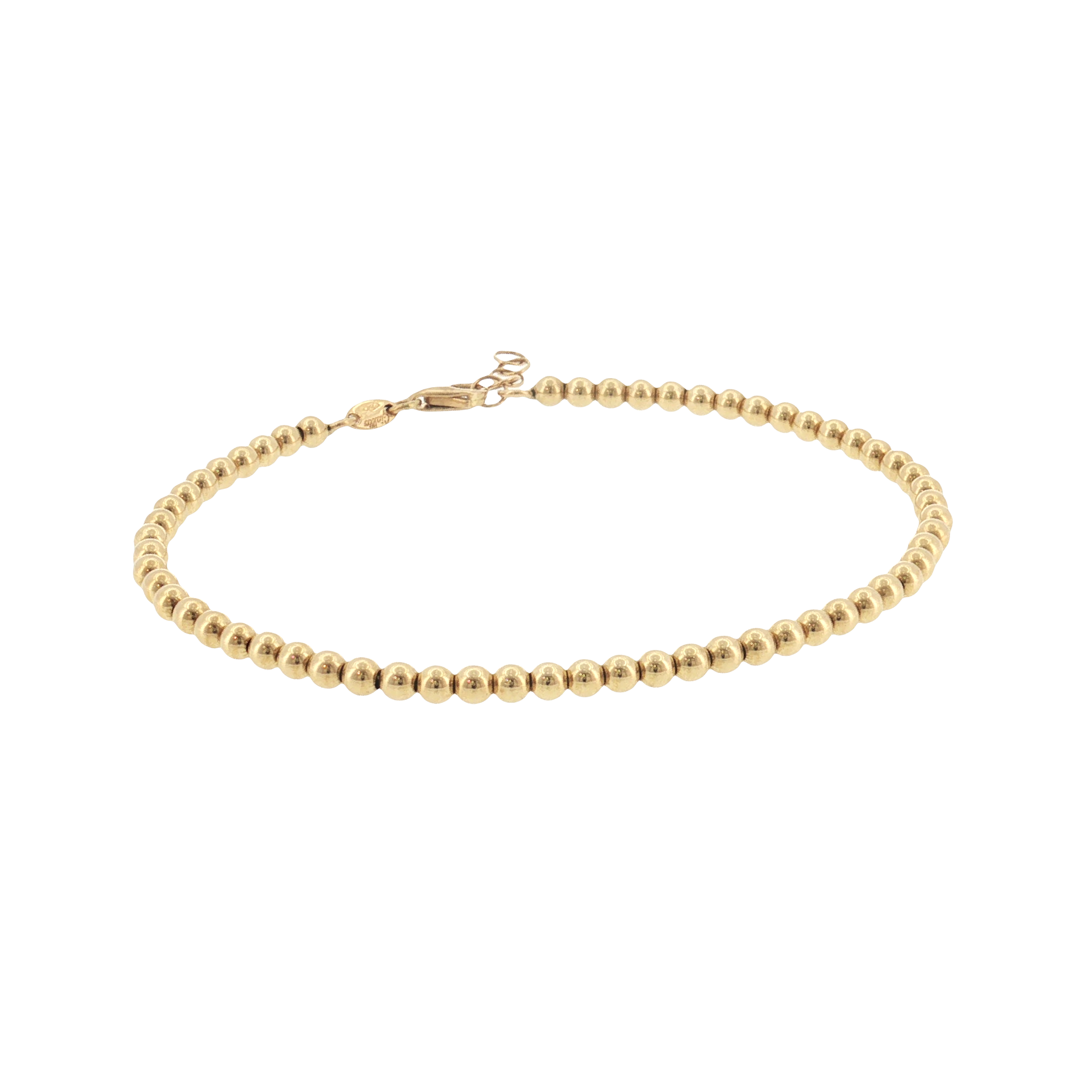 18K Gold Ball Bracelet