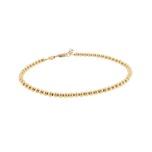18K Gold Ball Bracelet