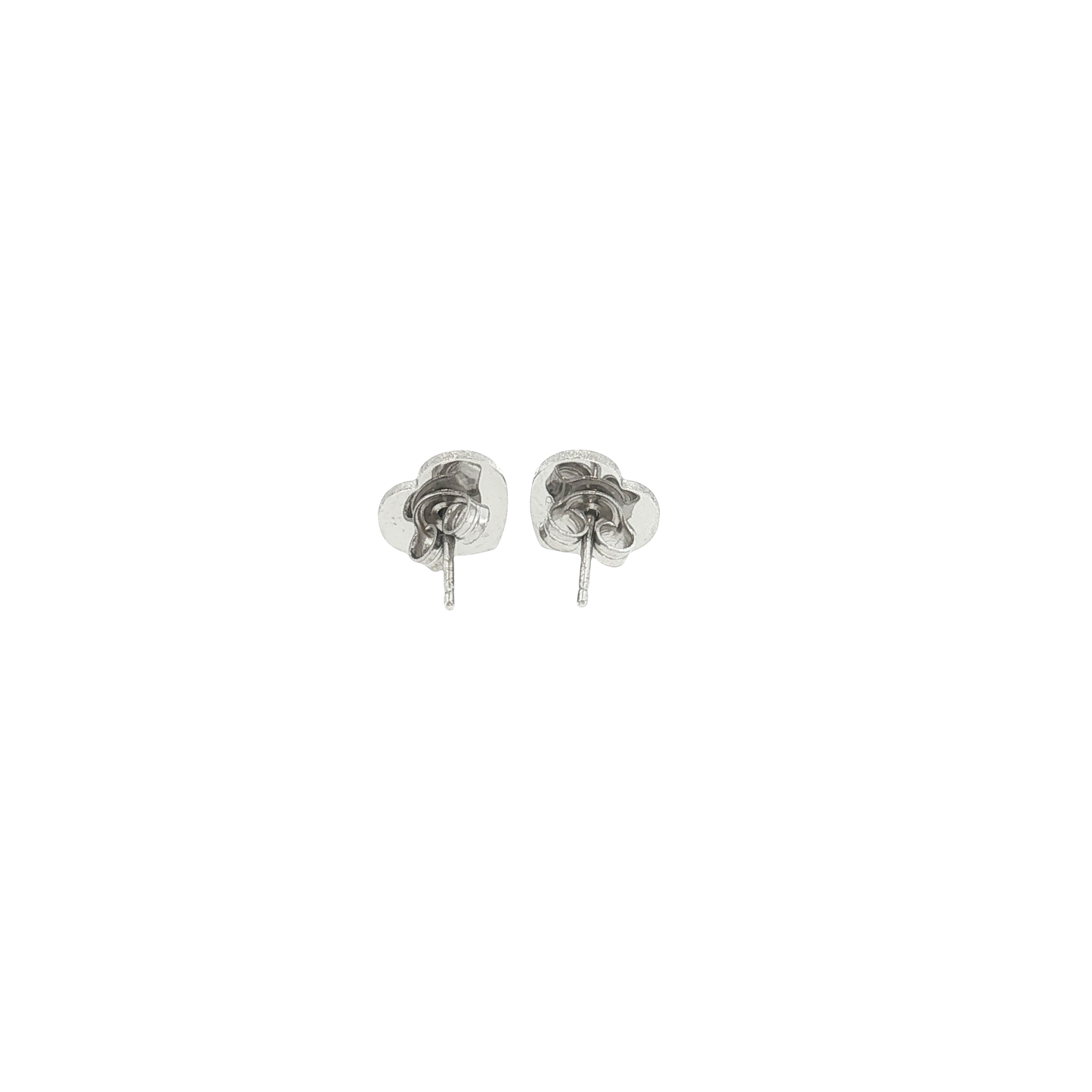 18K Gold Heart Studs