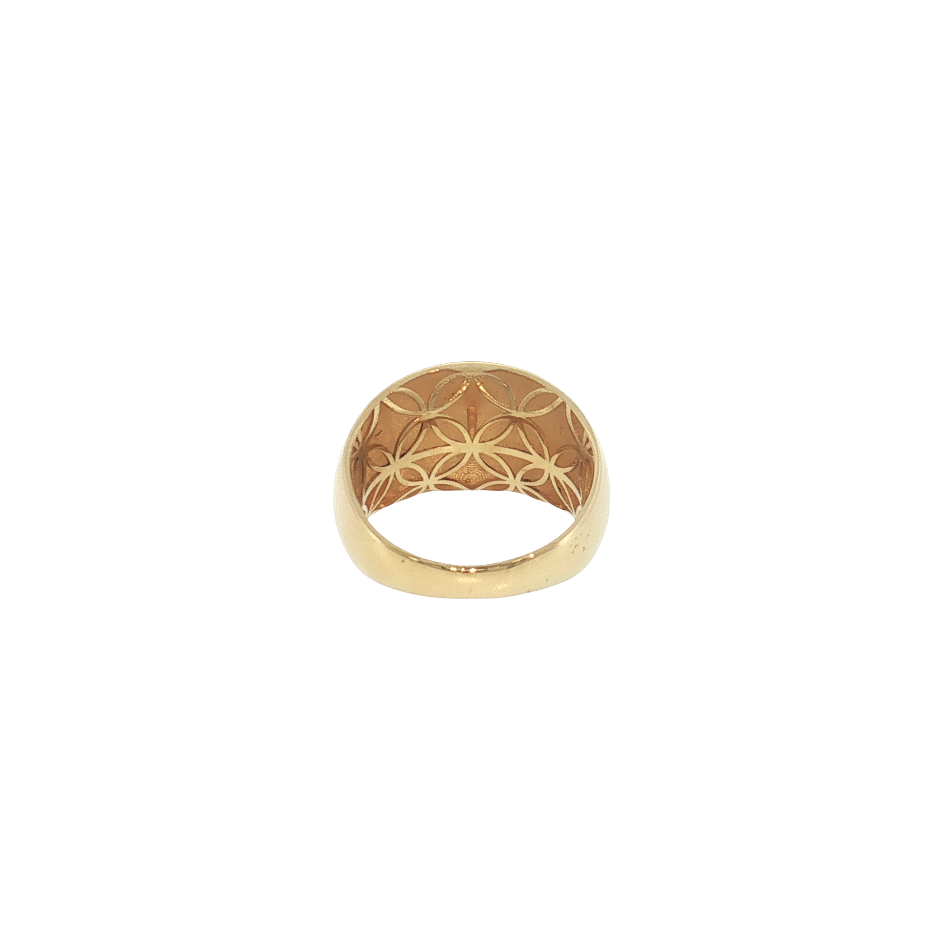 18K Yellow Gold Puff Ring