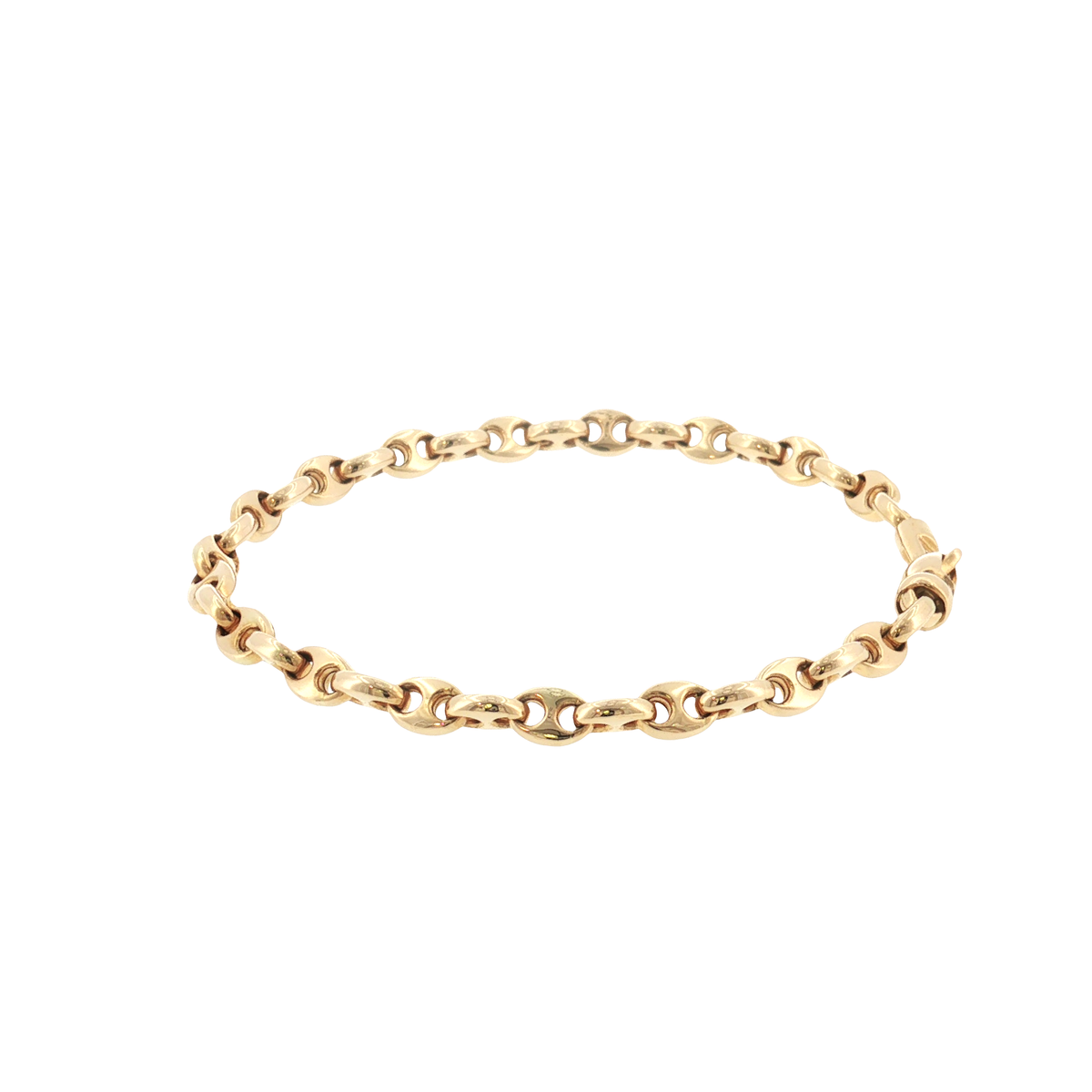 18K Gold Double Mariner Bracelet