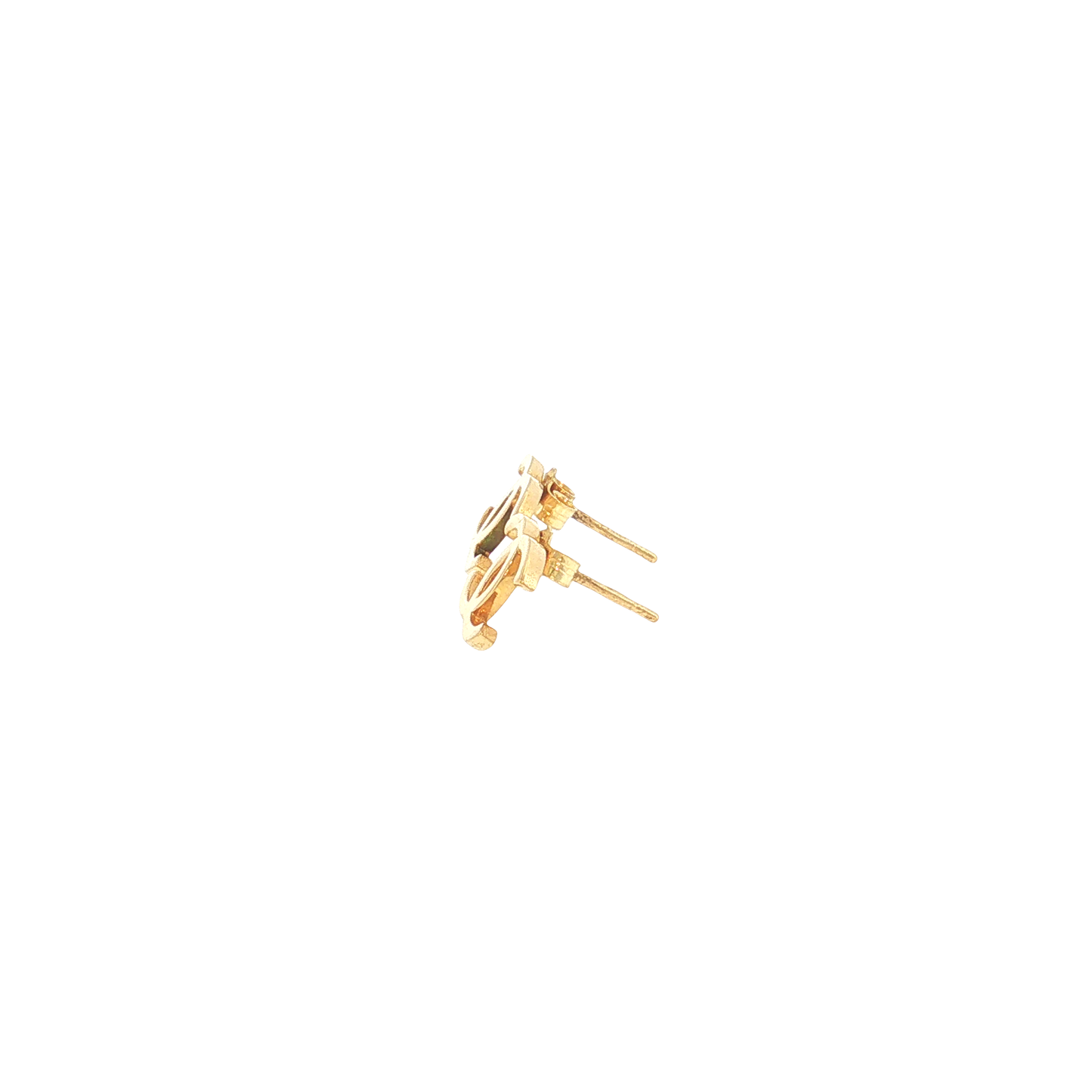 18K Gold Interlocking C Studs