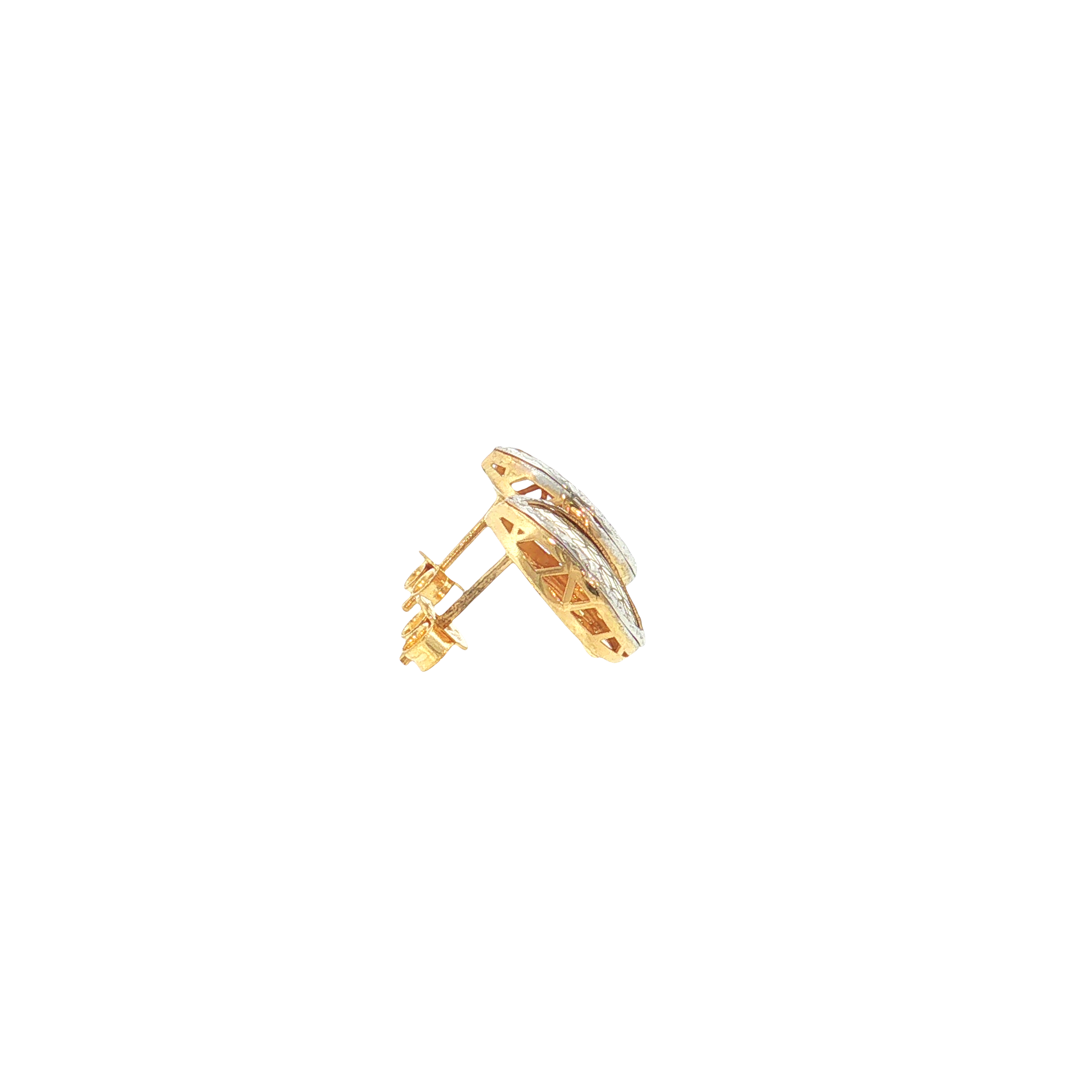 18K Gold Two-Tone Drop