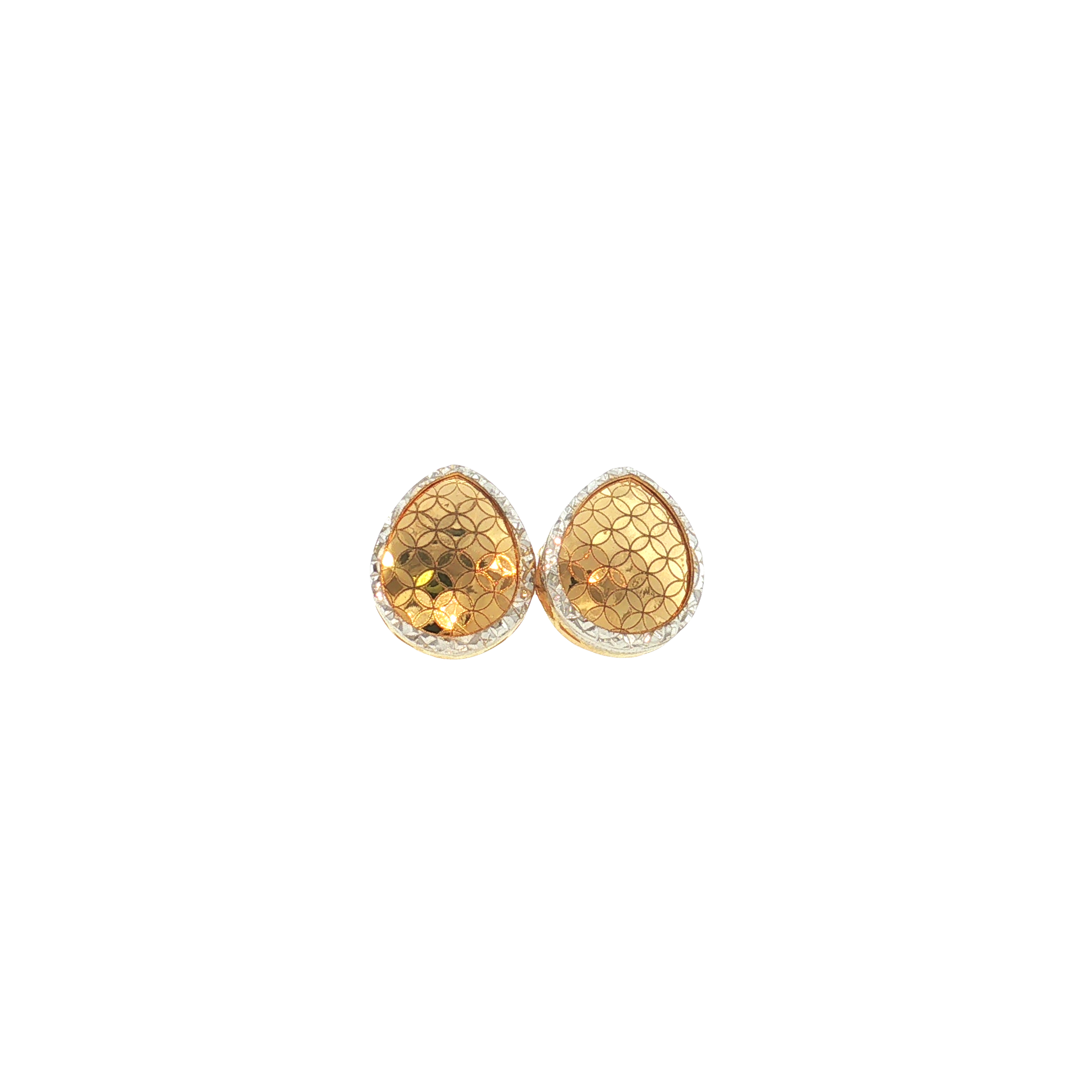 18K Gold Two-Tone Drop