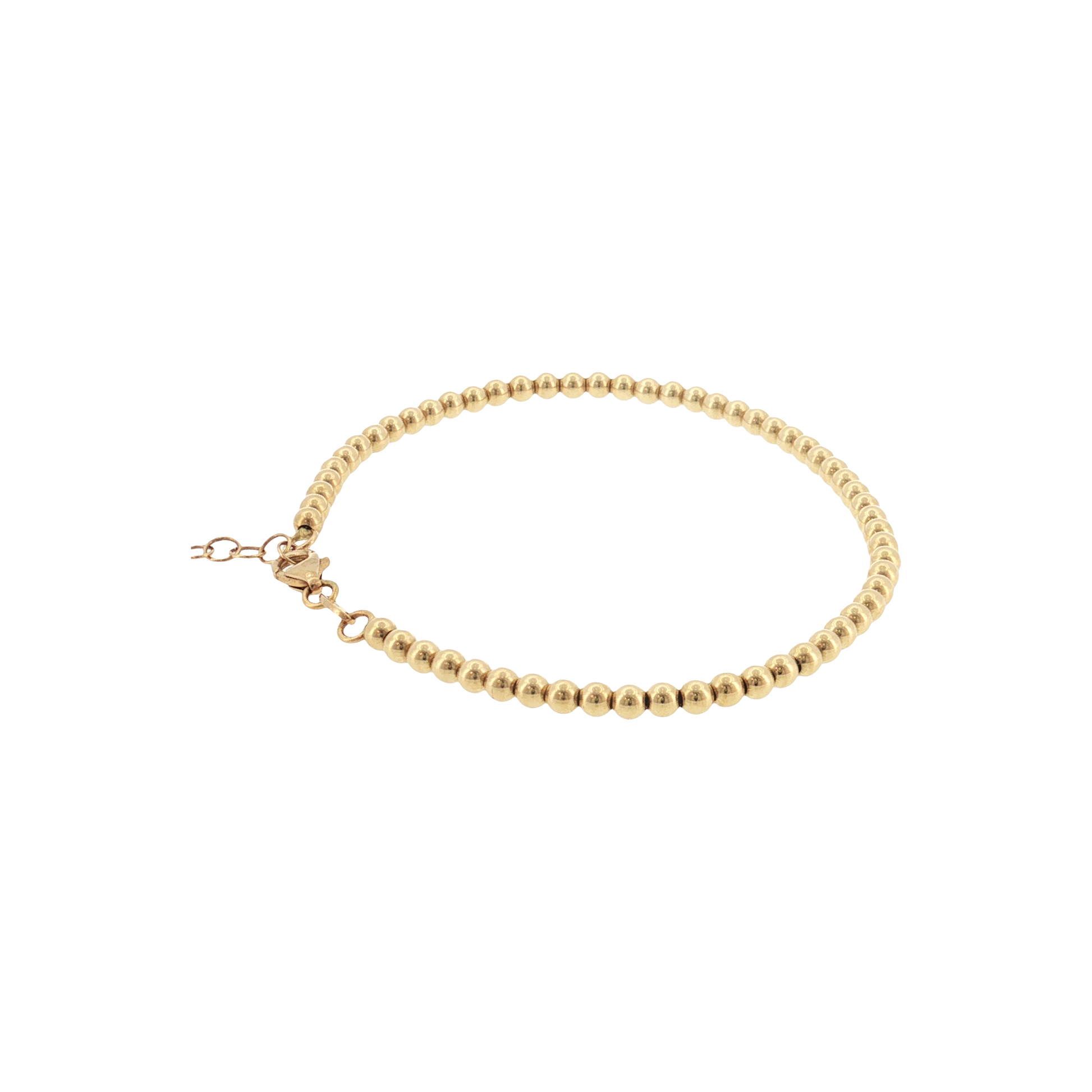 18K Gold Ball Bracelet
