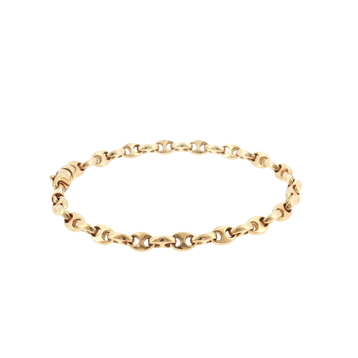 18K Gold Double Mariner Bracelet