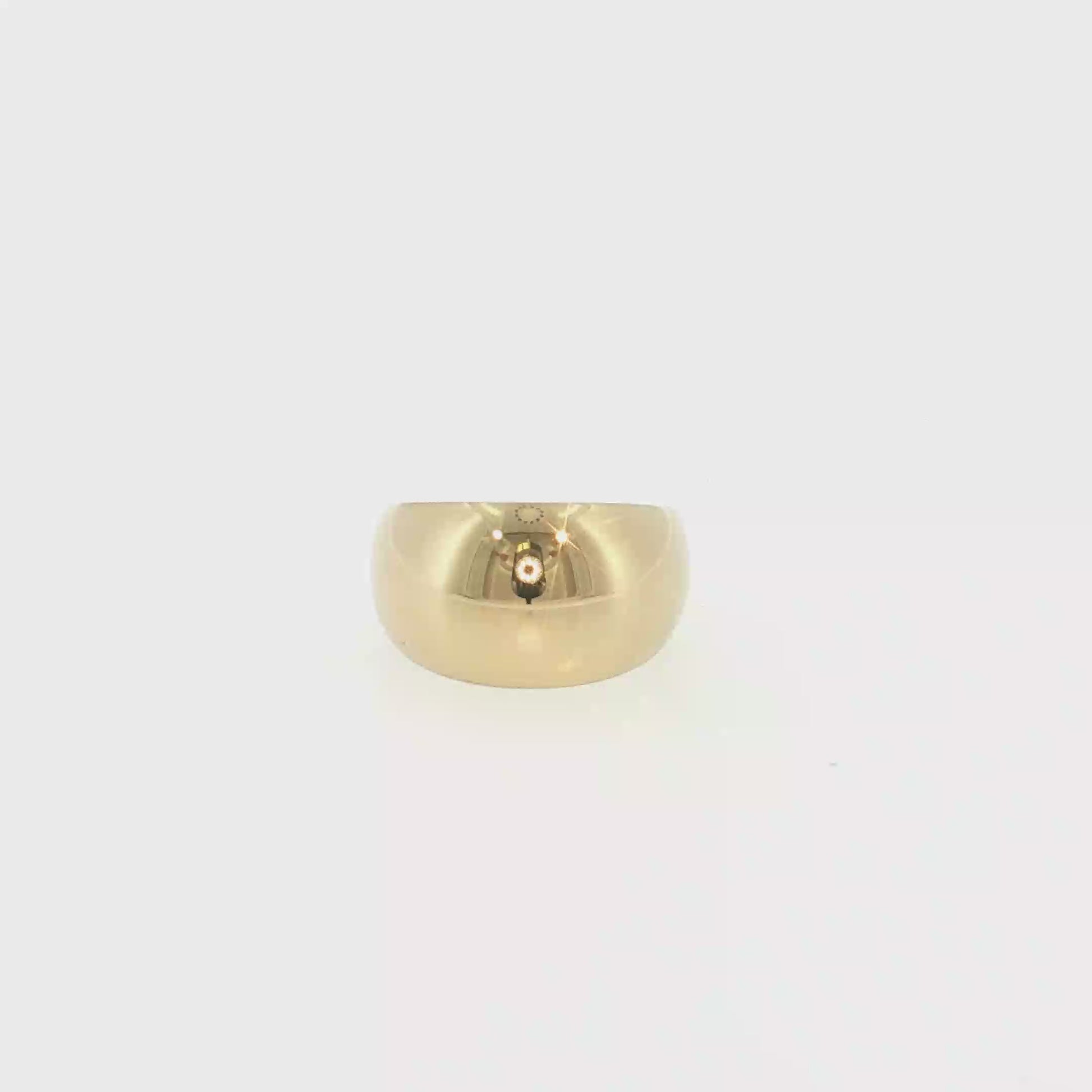 18K Yellow Gold Puff Ring