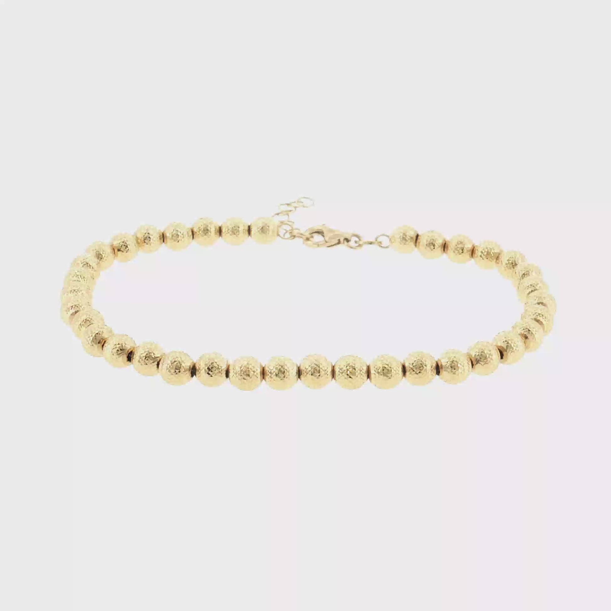 18K Gold Disco Ball Bracelet
