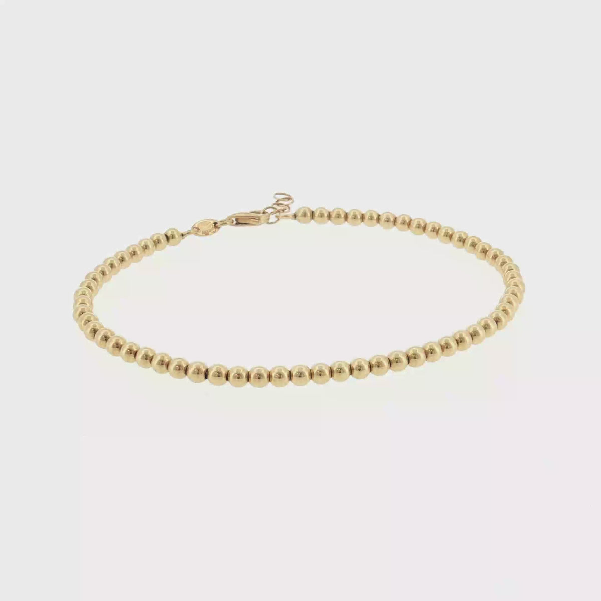 18K Gold Ball Bracelet