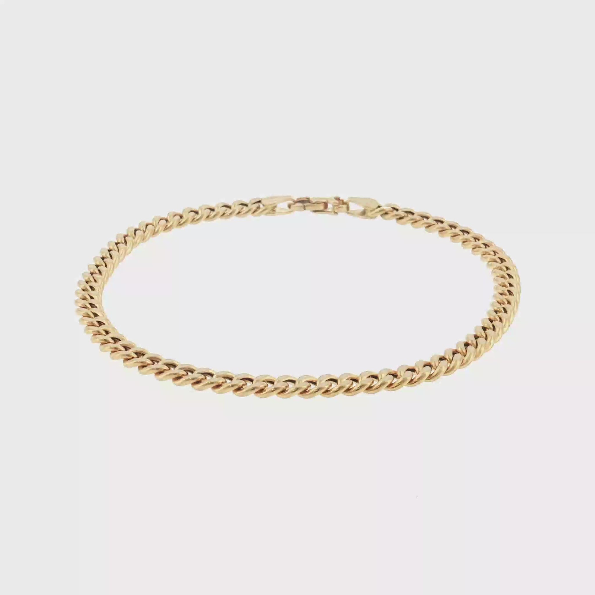 18K Gold Cuban Link Bracelet