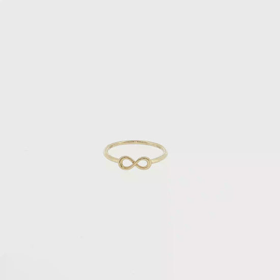 18K Gold Infinity Ring