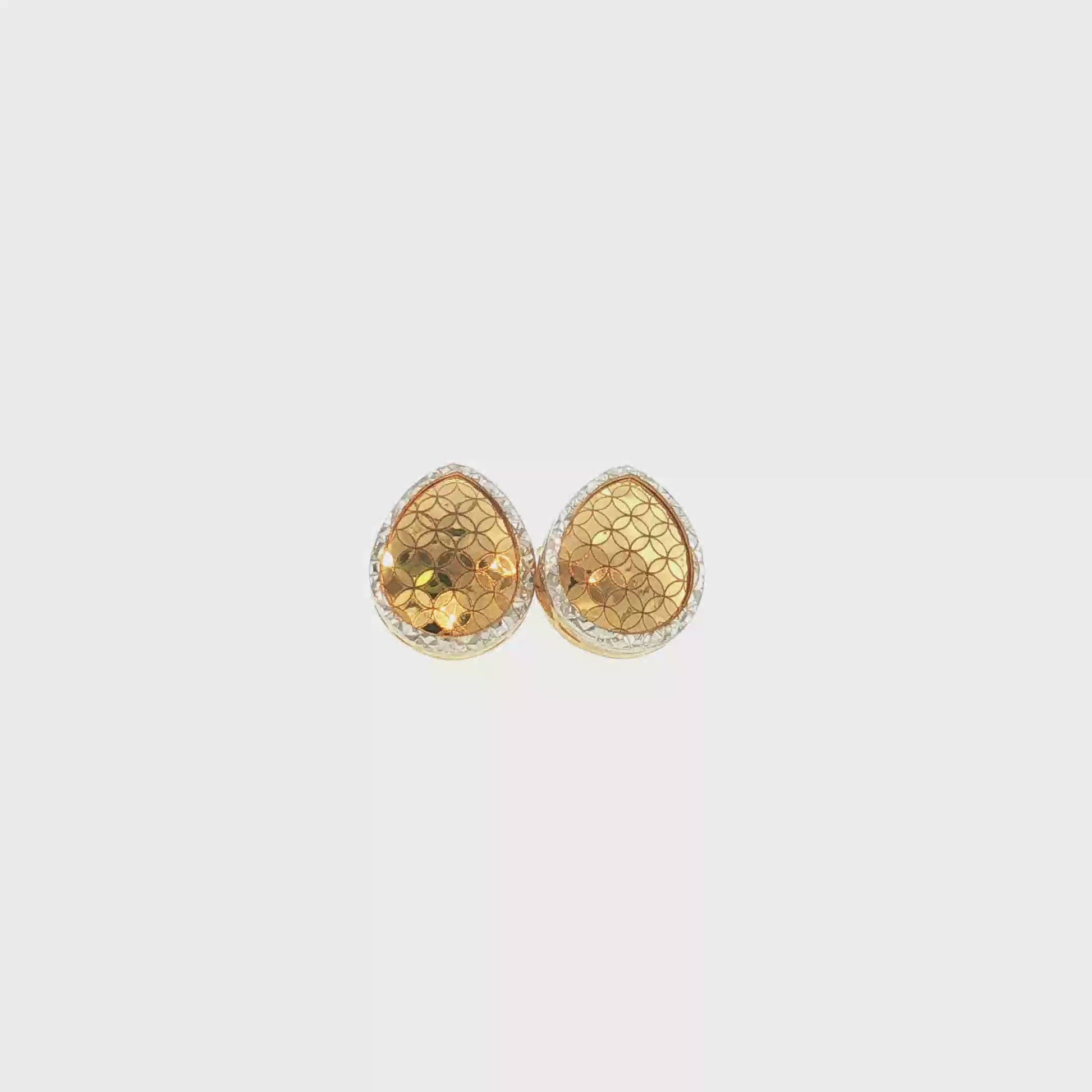 18K Gold Two-Tone Drop