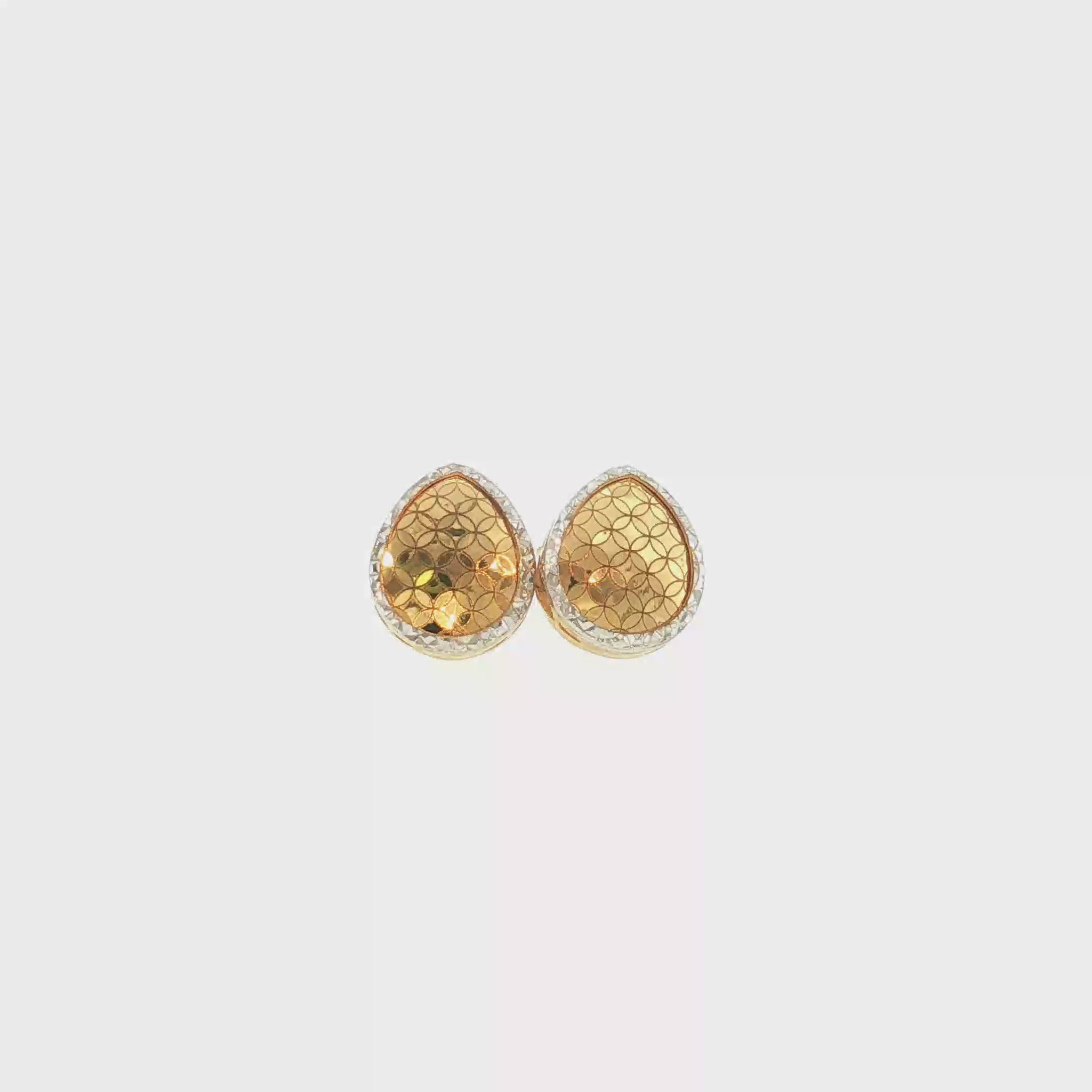 18K Gold Two-Tone Drop