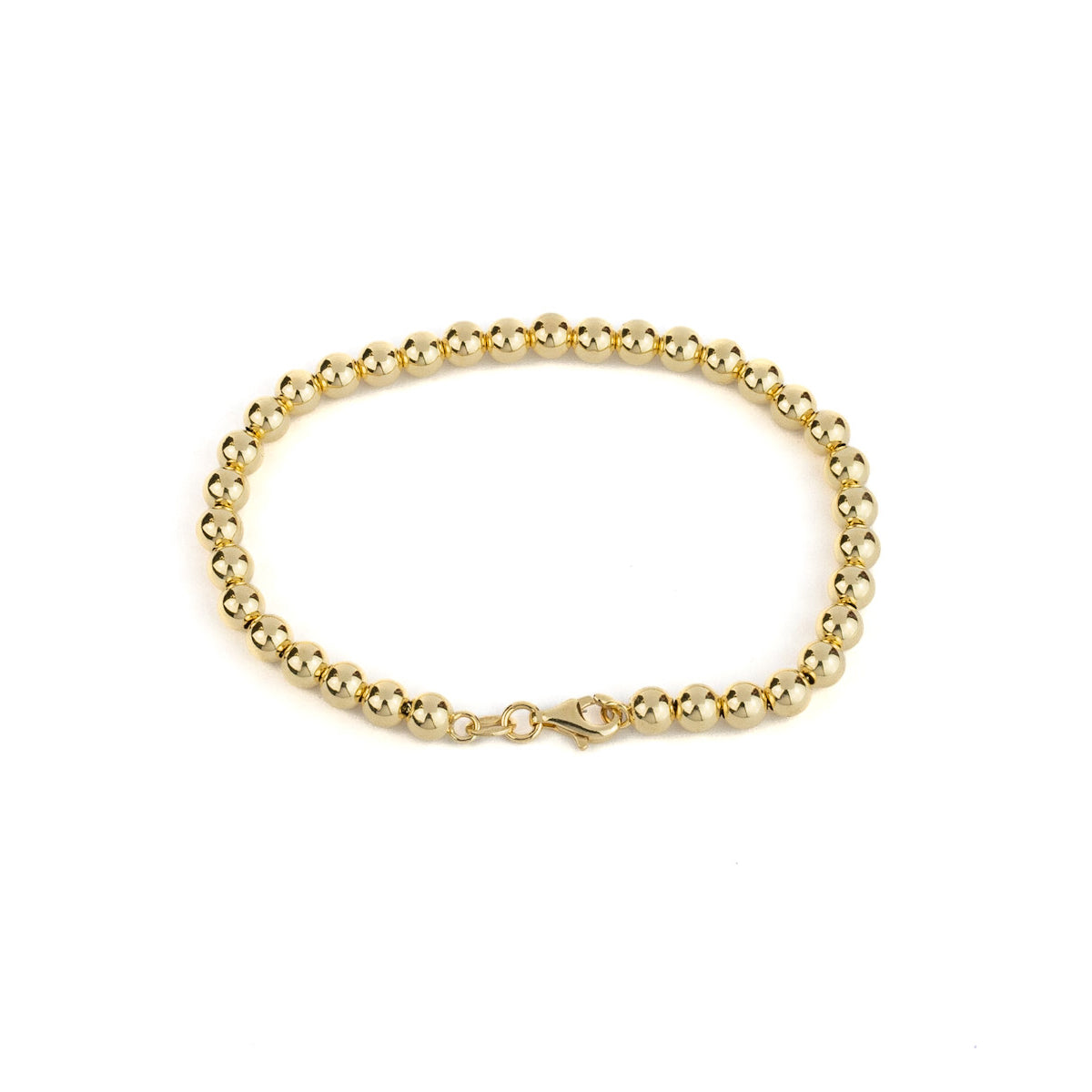 18K Gold Ball Bracelet